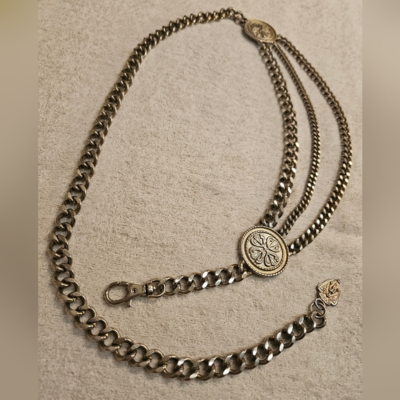 GUCCI WOMEN'S  LINK TRI CHAIN VINTAGE BELT. GENUINE & MAGNIFICENT. PHOTOS 📸 - Picture 8 of 13